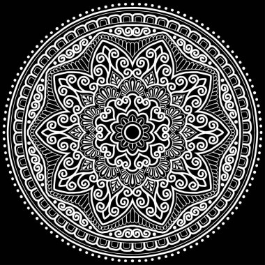 Mandala desen beyaz