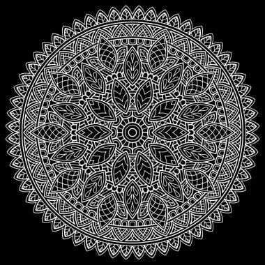 Mandala desen beyaz