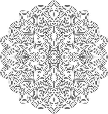 Şekil mandala boyama