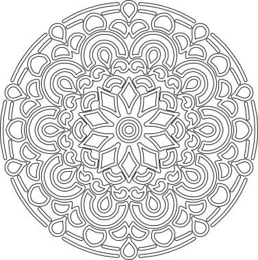 Şekil mandala boyama