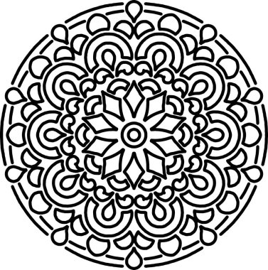 Şekil mandala boyama