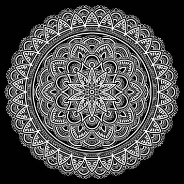 Mandala desen beyaz