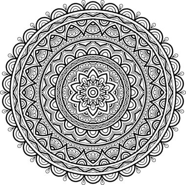 Şekil mandala boyama