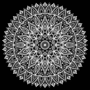 Mandala desen beyaz