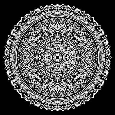 Mandala desen beyaz