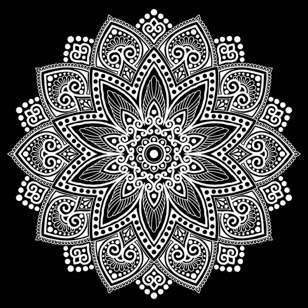 Mandala desen beyaz