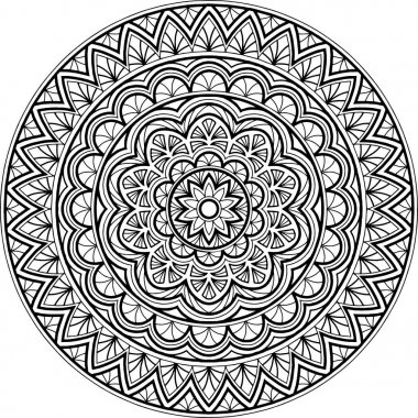 Şekil mandala boyama