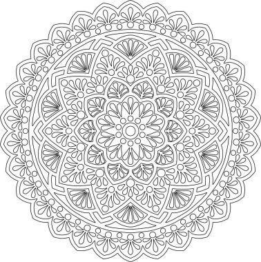 Şekil mandala boyama