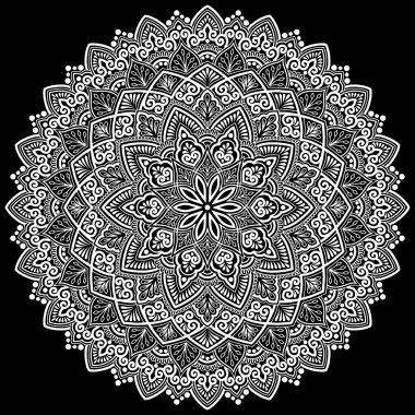 Mandala desen beyaz