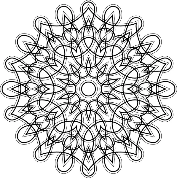 Figura mandala para colorear — Archivo Imágenes Vectoriales