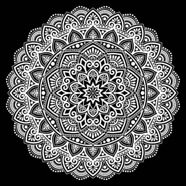Mandala desen beyaz