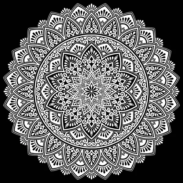 Mandala pattern white — Stock Vector