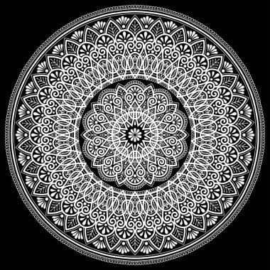 Mandala desen beyaz