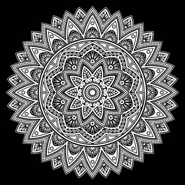 Mandala desen beyaz
