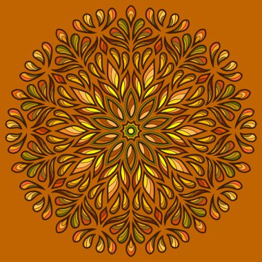 Mandala renk desen
