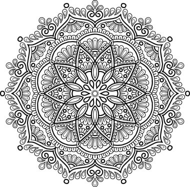 Şekil mandala boyama