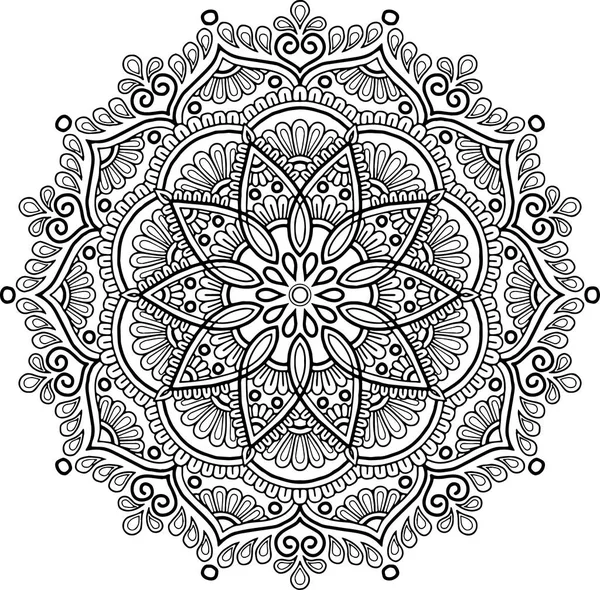 Figure mandala for coloring — Stock Vector