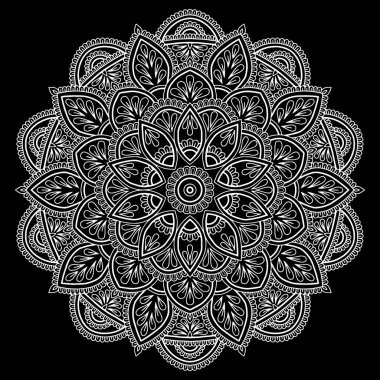 Mandala desen beyaz