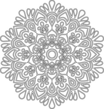 Şekil mandala boyama