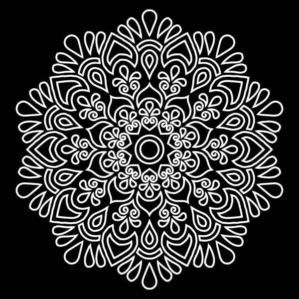 Mandala desen beyaz