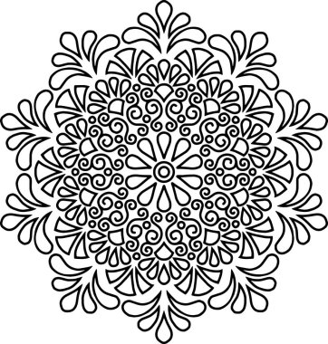 Şekil mandala boyama