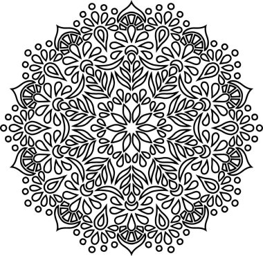 Şekil mandala boyama