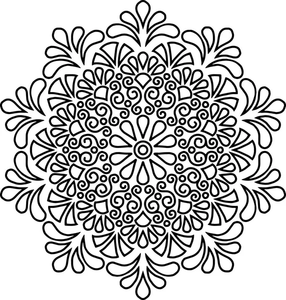 Mandala de figure pour la coloration — Image vectorielle