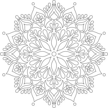 Mandala boyama kroki doodles rakam