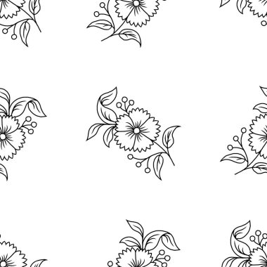 Soyut desenler kusursuz karalama çizimi