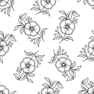 Soyut desenler kusursuz karalama çizimi