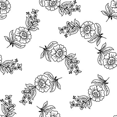 Soyut desenler kusursuz karalama çizimi