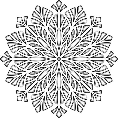 Mandala boyama kroki doodles rakam