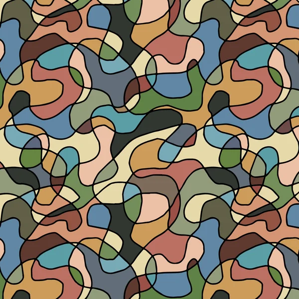 Patrones abstractos sin costura de color garabato Bosquejo — Vector de stock