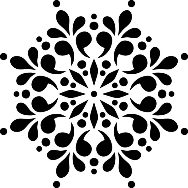 Mandala desen stencil karalama çizimi