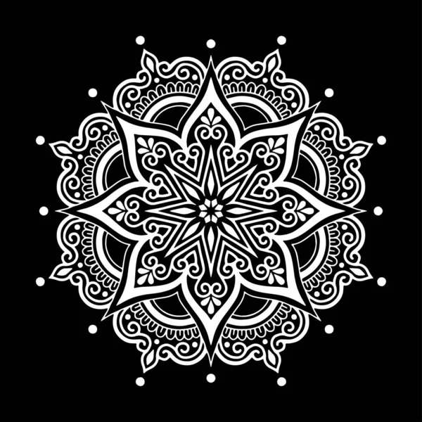 Mandala desen beyaz karalamalar kroki