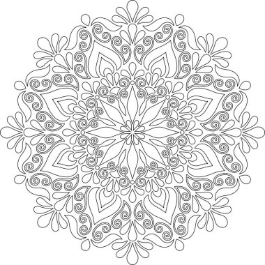 Mandala boyama kroki doodles rakam
