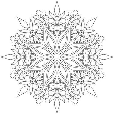 Mandala boyama kroki doodles rakam