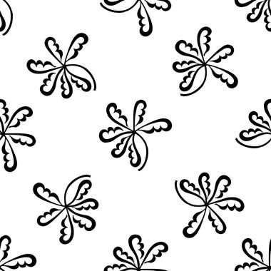 Soyut desenler kusursuz karalama çizimi