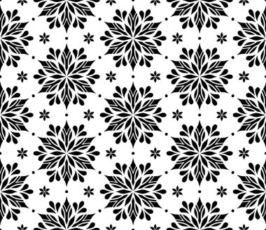 Soyut desenler kusursuz siyah-beyaz karalama çizimi