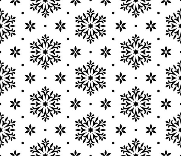 抽象的なパターンシームレスな黒と白のドアスケッチ — ストックベクタ