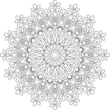 Mandala boyama kroki doodles rakam