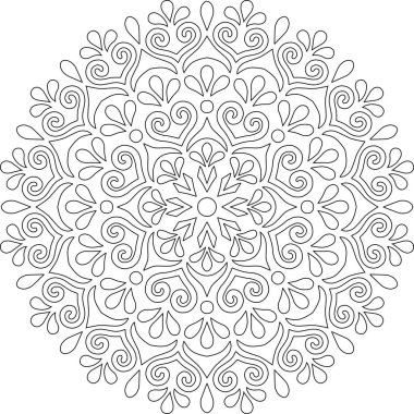 Mandala boyama kroki doodles rakam