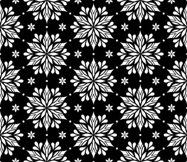 Soyut desenler kusursuz siyah-beyaz karalama çizimi