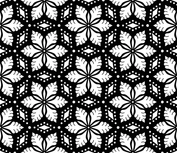 Abstrakte Muster nahtlose Schwarz-Weiß-Doodle-Skizze — Stockvektor