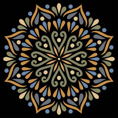 Mandala desen renk keyfi