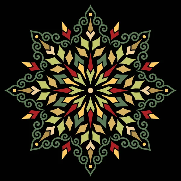 Patrón Mandala color buen humor — Archivo Imágenes Vectoriales