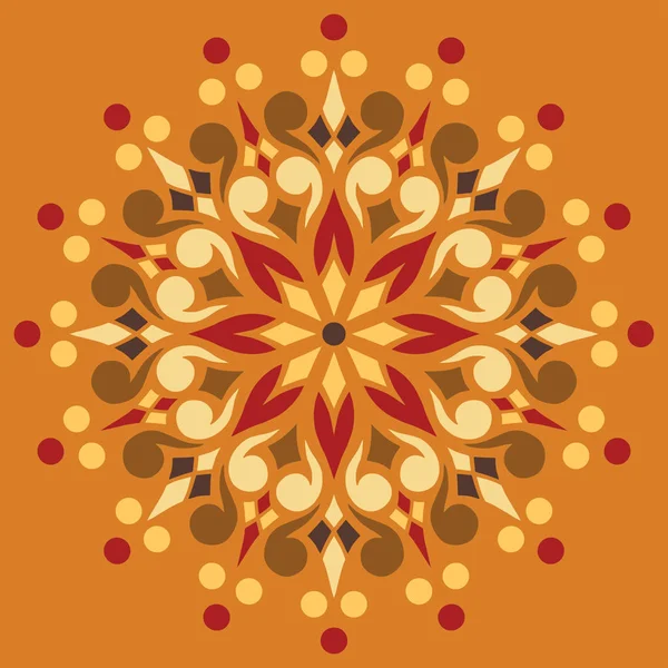 Patrón Mandala color buen humor — Archivo Imágenes Vectoriales