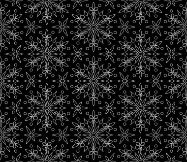 Soyut desenler kusursuz siyah-beyaz karalama çizimi