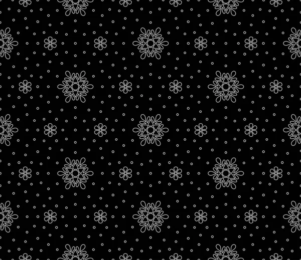 Absztrakt minták zökkenőmentes fekete-fehér firka vázlat — Stock Vector