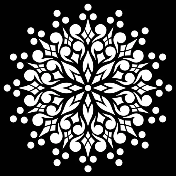 Patrón mandala plantilla blanca garabatos boceto — Archivo Imágenes Vectoriales